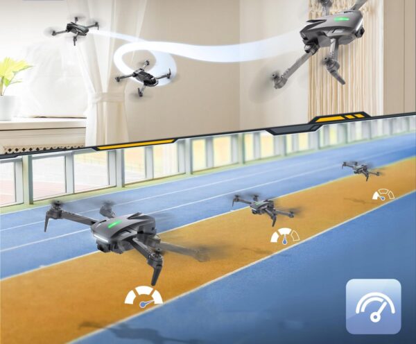 Mini dron DEERC D70 z kamerą HD 1080P dla dzieci i dorosłych, 2 baterie - obrazek 3