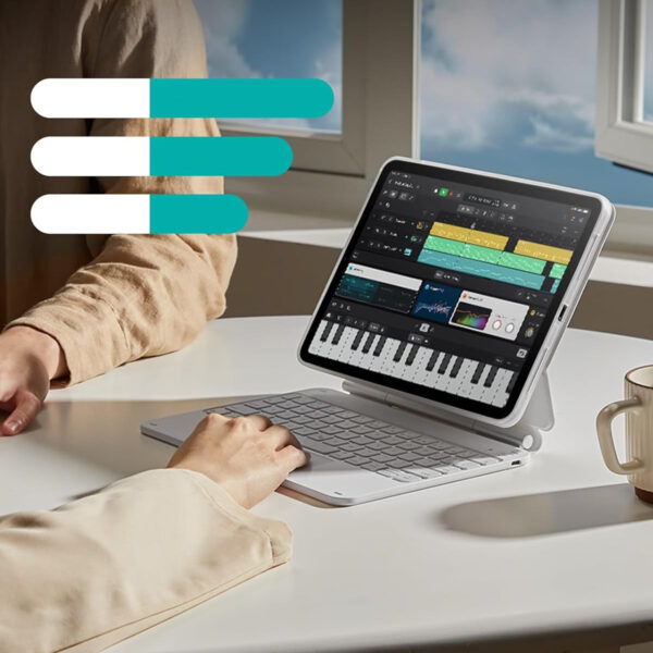 Używany ESR Rebound Magnetic Keyboard Case 6B022 360 do iPad Pro 11 biały - obrazek 7