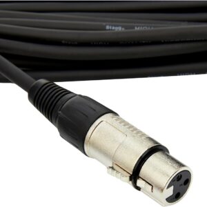 Kabel XLR Stagg 15M 3-pin męsko-żeński do mikrofonu PA studio audio