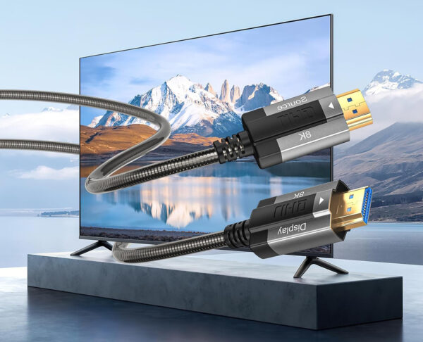 Kabel HDMI Siwket 8K, 15 m, HDMI 2.1, 48 Gbps, HDCP 2.2 & 2.3, czarny - obrazek 4