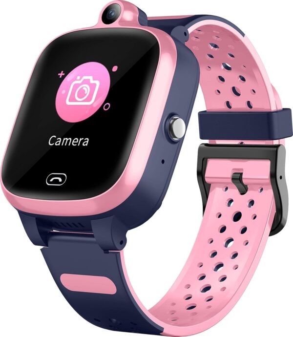 Dziecięcy smartwatch Fitonme, 4G, GPS, Bluetooth, Wi-Fi, Różowy - obrazek 5