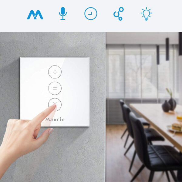 Przełącznik do żaluzji WiFi IP20 600W 240V Maxcio inteligentny POWYSTAWOWY - obrazek 5