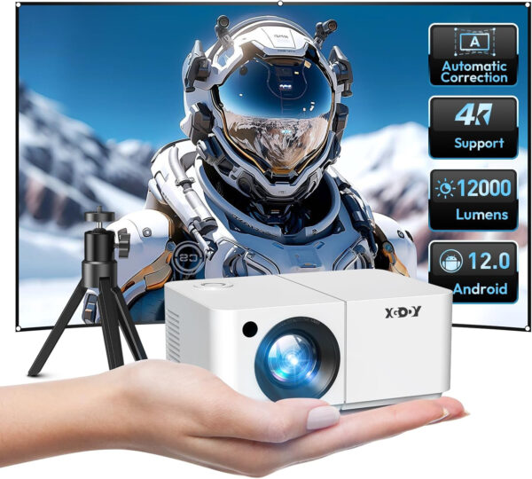 Projektor Xgody RAM: 2 GB, ROM: 16 GB, 4K, 5G, Wi-Fi, Bluetooth - obrazek 2