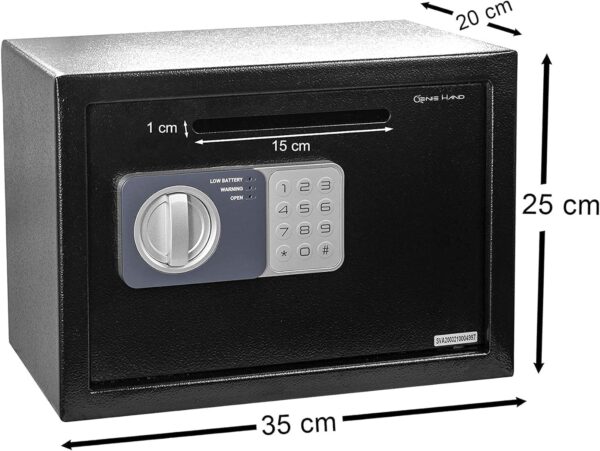 Elektroniczny sejf z kluczem Genie Hand, technologia Anti Bounce - obrazek 3