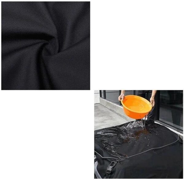 Bagażnik dachowy 160x110x45 cm wodoodporna torba dachowa 600D do auta SUV vana składana - obrazek 5
