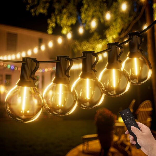 Yuucio LED string lights, G40, 75+2 plastikowe żarówki, 45 metrów - obrazek 2