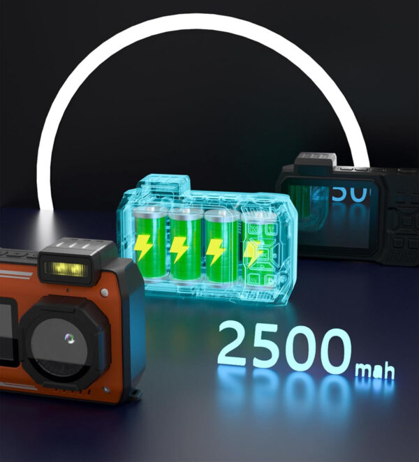 Kamera podwodna MOREXIMI D50 4K 65 MP kamera wodoodporna nurkowanie - obrazek 2