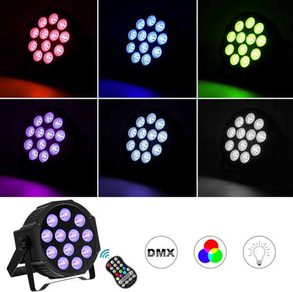 Reflektory ZonQoonz, RGBW, 5500 mAh, 24W, 7 trybów, 3 szt., Powystawowy - obrazek 6