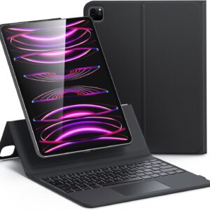 Etui z klawiaturą ESR 6B017, do iPad Pro 12,9 cala, czarne, niemiecki układ klawiatury QWERTZ
