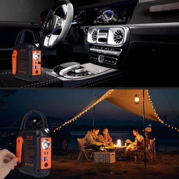 Przenośny power bank SBAOH T102 20000 mAh z uchwytem i oświetleniem LED - obrazek 5