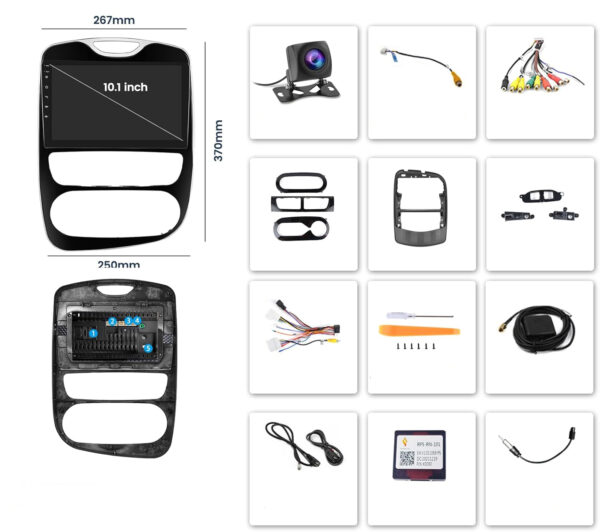 Radio samochodowe Hikity z ekranem do Renualt SA Clio, Bluetooth, FM - obrazek 5