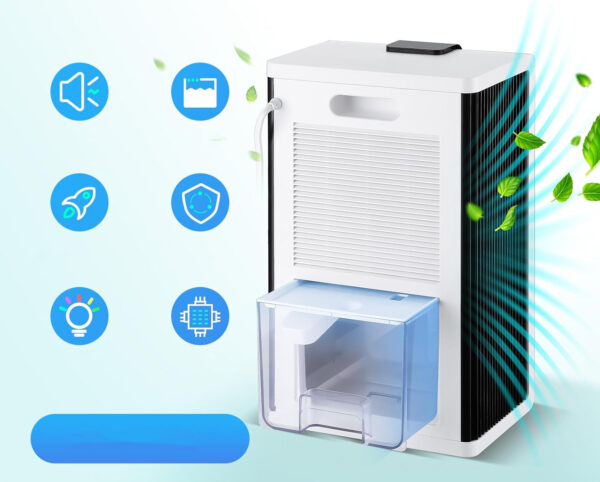 Osuszacz powietrza INKBIRD, 2800 ml, 30 dB, 90 W - obrazek 6