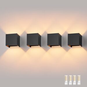 Używany Kinkiet LED Klighten 4 szt. G9 3000K, regulowany kąt, czarny