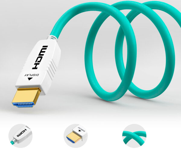 Kabel HDMI światłowodowy 8K 1m/3FT RUIPRO przewód HDMI UHD - obrazek 3