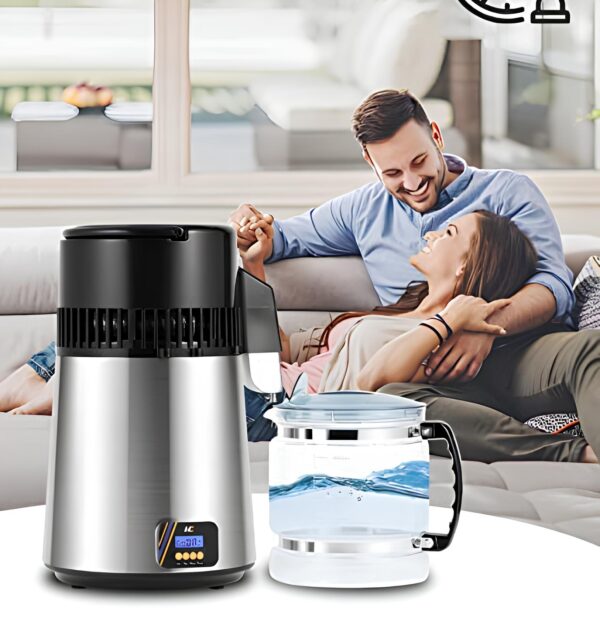 Destylator wody Hanchen YC-63, 1 l/h, 750W, z szklanym dzbankiem, Używany - obrazek 3