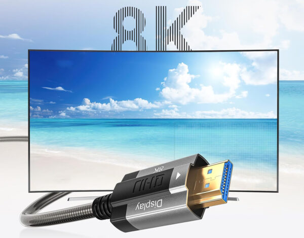 Kabel światłowodowy Siwket HDMI 2.1 8K 20 metrów wysokiej jakości przewód do transmisji obrazu bez strat - obrazek 2