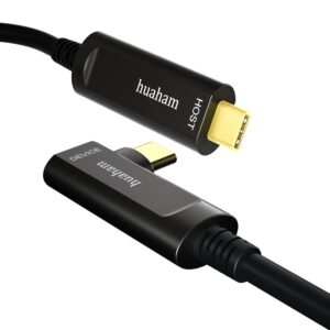 Huaham Fibre Optic USB C do kabla USB C Kabel w prawo 10 m długości transmisji Slim Slim 3,1