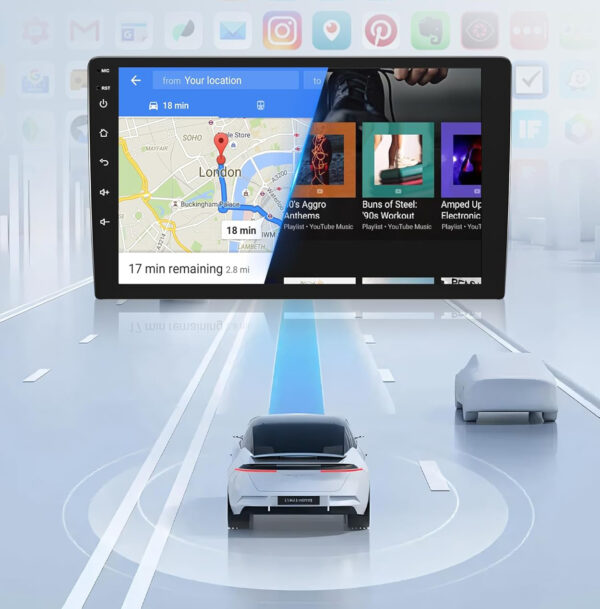 Radio Android 2DIN Toyota Yaris 2005-2011, 9", CarPlay, A7301A2516KTA3MI2 - obrazek 3