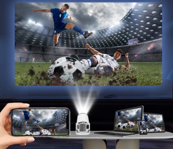 RESTEQ Projektor kina domowego HD Android 11 z WiFi 6 i Bluetooth 5.0 - obrazek 9