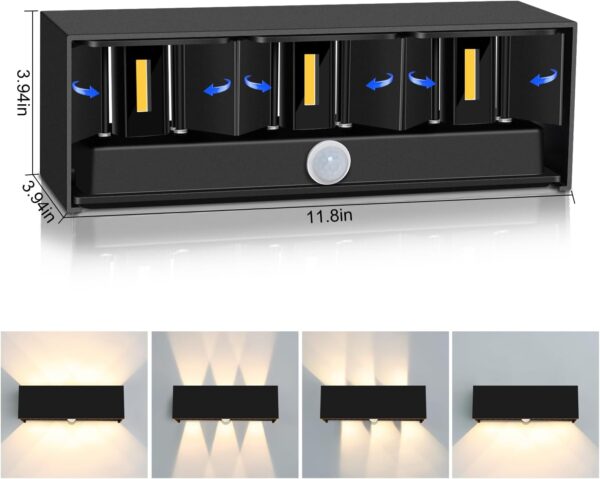Używany Lampa Kingwen 30W 120° 3000K ciepła biel, czarna 2 szt. IP65 - obrazek 3