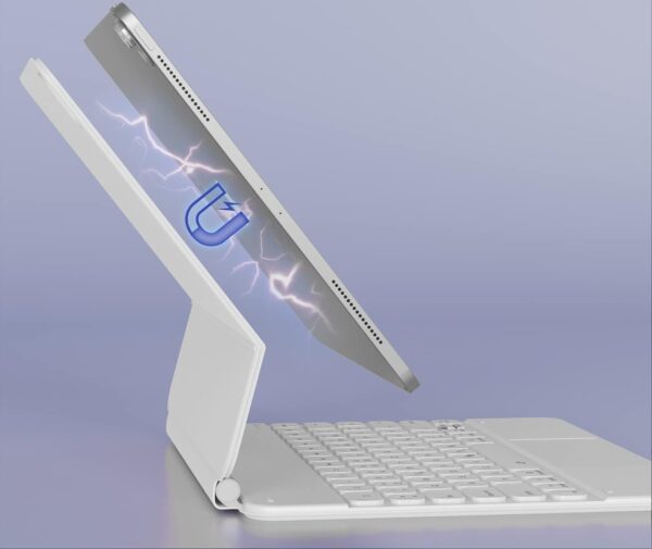 Etui na klawiaturę Doohoeek DJC-MC12.9 do iPada Pro 12,9'', białe, Używany - obrazek 8