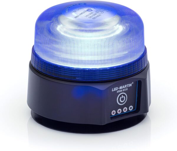 UŻYWANA Lampa ostrzegawcza LED-MARTIN XR20 ECO niebieska, magnes, bateria - obrazek 5