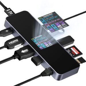 Inteligentny koncentrator USB-C DOCKASE DPR10P 10w1 stacja dokująca HDMI Ethernet SD PD dla laptopa