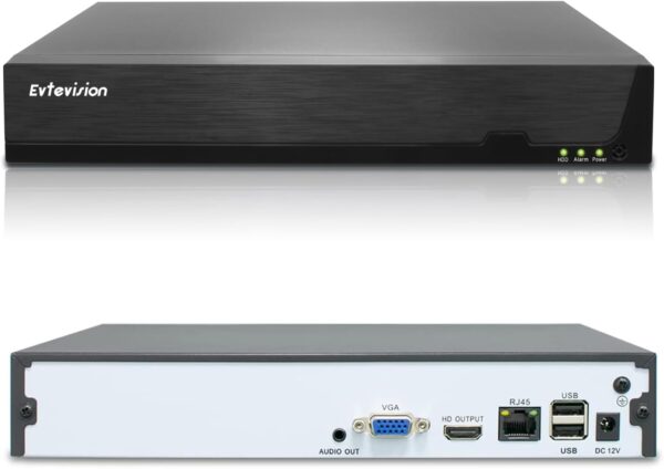 16CH NVR Evtevision Rejestrator Sieciowy 8MP/4K z Obsługą 16 Kamer IP