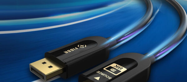 Kabel DisplayPort 2.1 DP2.1 FIBBR F-DP21-8K-20 40Gbps 20m przewód do monitora 8K HDR - obrazek 3