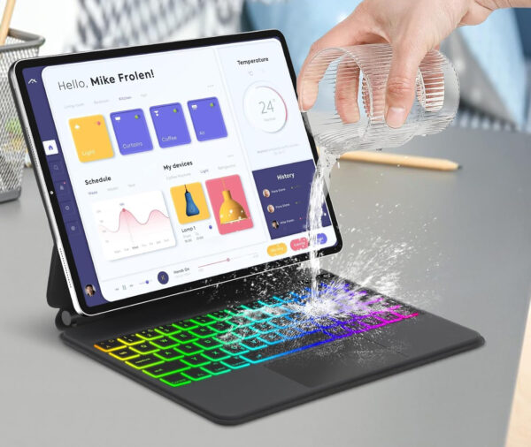 Klawiatura do iPad Air 11" (M2) 2024 SENGBIRCH touchpad magnetyczna Bluetooth czarna POWYSTAWOWY - obrazek 8