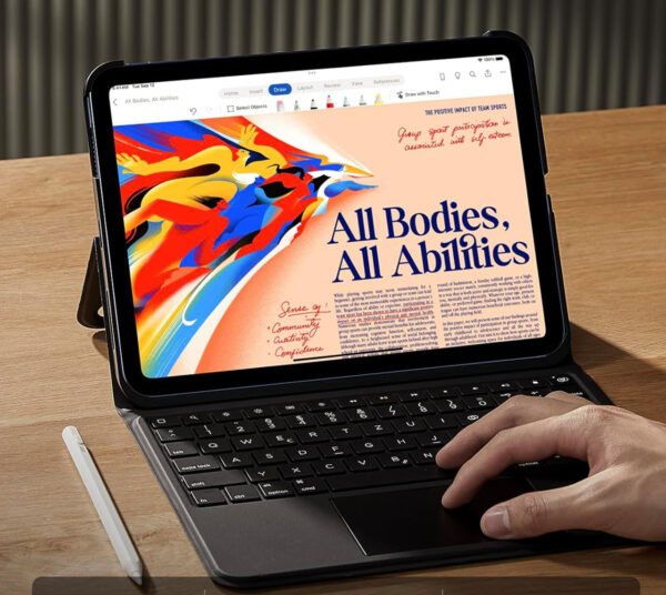 UŻYWANY Etui ESR Ascend 6B005 QWERTZ na klawiaturę iPad Pro 11 Air 5/4 - obrazek 4
