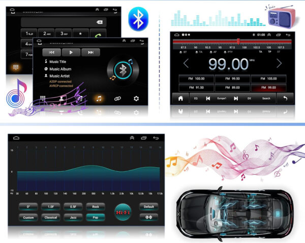 Radio samochodowe Hikity A3274H1 do Fiat Pandy 2013-2020 Carplay, WiFi, GPS - obrazek 5