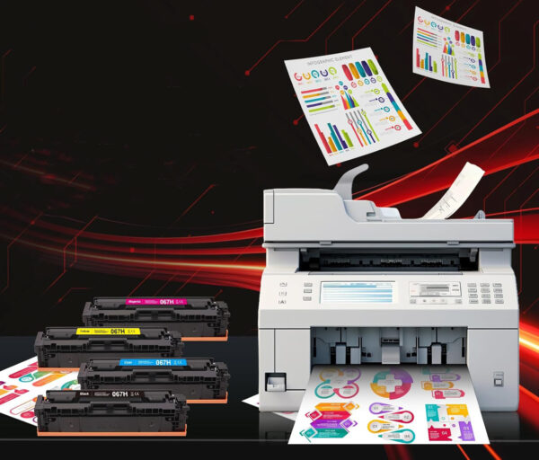 Toner PINALL 067H, kompatybilny z Canon i-SENSYS MF657cdw, MF655cdw, 4 szt. - obrazek 2
