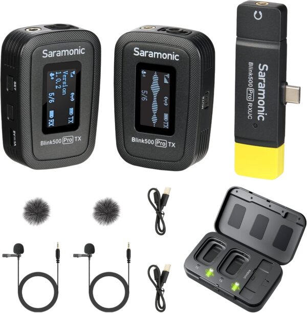 Bezprzewodowy mikrofon Saramonic Blink500 Pro, TX+TX+RXUC, Używany