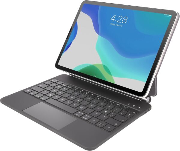 Etui do iPad Pro 10.9/11 Rii HL128 hiszpańska klawiatura z podświetleniem i trackpadem QWERTY