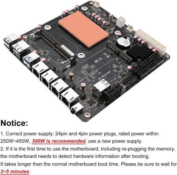 POWYSTAWOWY Płyta główna N100 NAS 4*i226 2.5G LAN 6*SATA3.0 1*DDR5 2*M.2 - obrazek 6