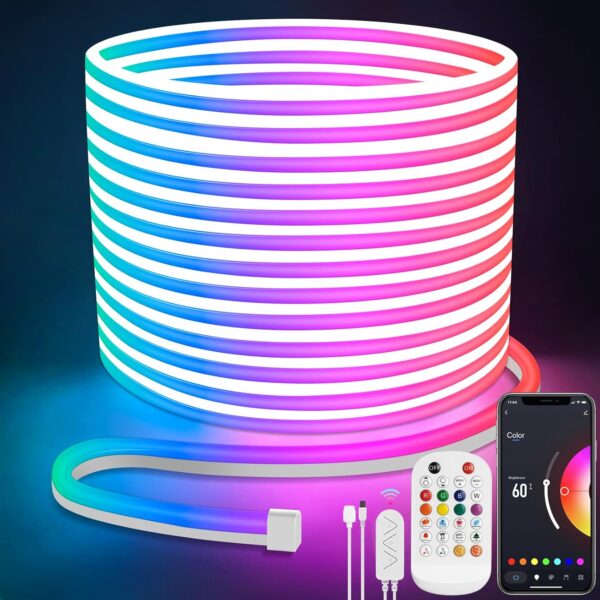 UŻYWANA Taśma LED Neon Lamomo 20m elastyczna wodoodporna RGB - obrazek 2