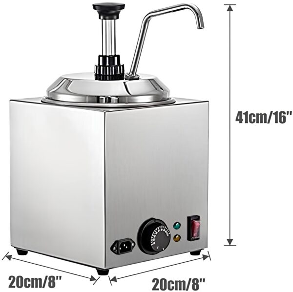 Uszkodzony Podgrzewacz do sosu ze stali nierdzewnej 2,5 l 650 W hzexun - obrazek 4