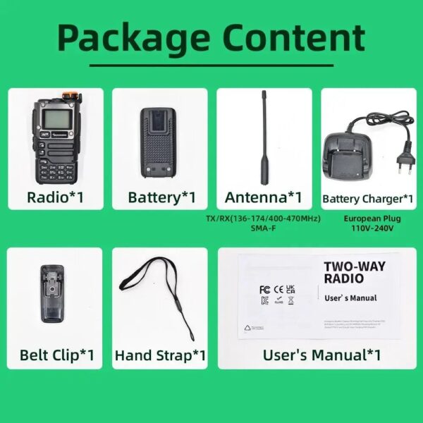 Przenośne radio CB Quansheng UV-K5 (8), 50-600MHz 5W 2023 FM AM Type-C - obrazek 7