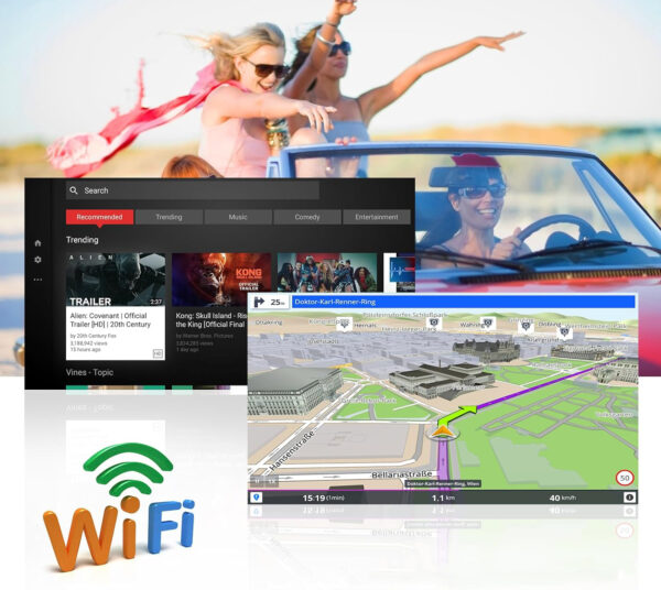 Radio samochodowe Hikity z ekranem do Renualt SA Clio, Bluetooth, FM - obrazek 3