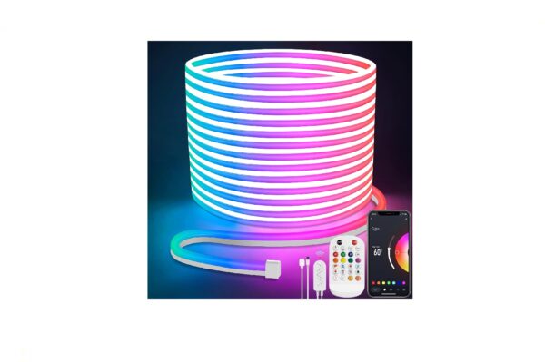 UŻYWANA Taśma LED Neon Lamomo 20m elastyczna wodoodporna RGB