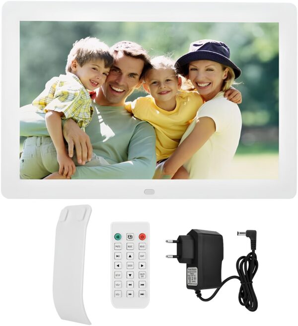 Ramka na zdjęcia VBESTLIFE, 32 GB, 1080p, USB, 1280x800, biała - obrazek 6