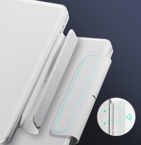 Etui z klawiaturą do iPad Pro 13 (2024) ESR 6В023 360 biały QWERTZ - obrazek 6