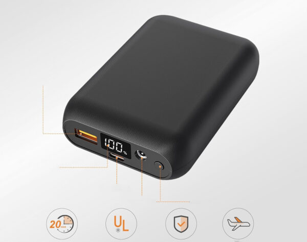 Męska kamizelka grzewcza Sevdea 16000mAh 7,4V, rozmiar XXL, czarna - obrazek 6