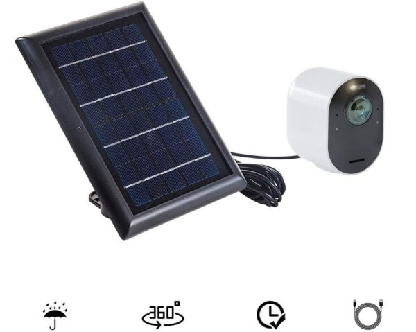 Panel Solarny Wasserstein 2W 6V z kablem 13.1ft do Arlo Ultra/Pro 3/4 - obrazek 3