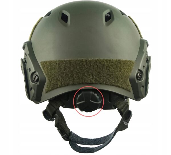 Hełm taktyczny LOOGU Fast BJ Airsoft, hełm bojowy do paintballa, zielony - obrazek 4