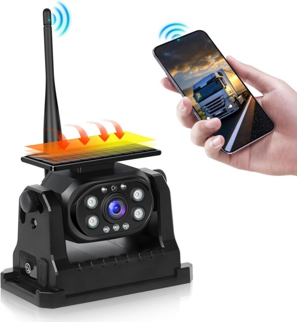 Hodozzy kamera solarna WiFi 1080P bezprzewodowa z magnetycznym uchwytem
