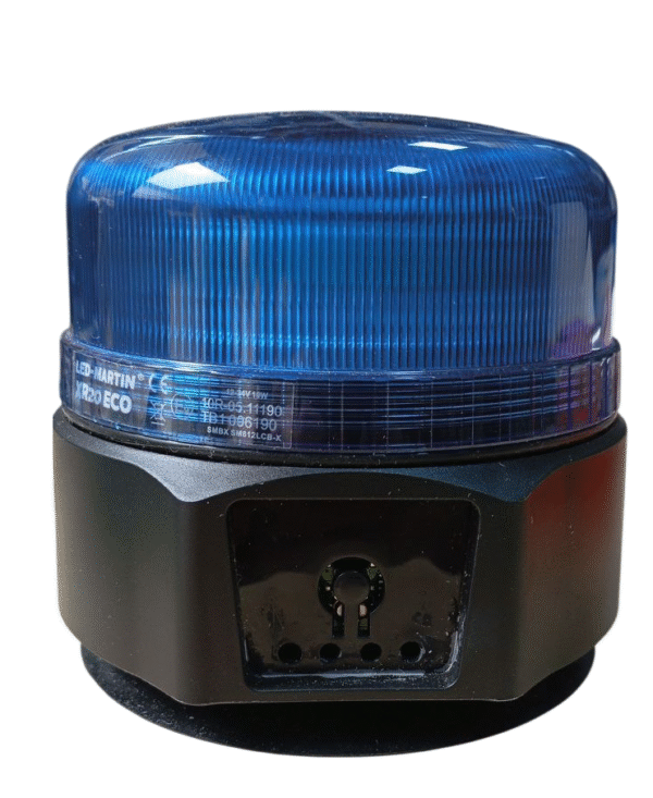 UŻYWANA Lampa ostrzegawcza LED-MARTIN XR20 ECO niebieska, magnes, bateria - obrazek 10