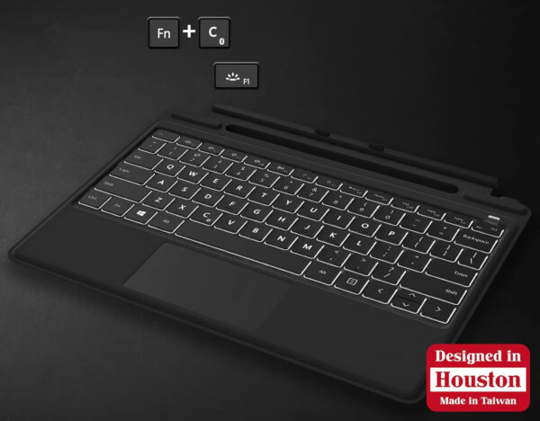 Klawiatura RENAISSER Pelican K8 do Surface Pro 9/8/X, ukryty port ładowania - obrazek 2