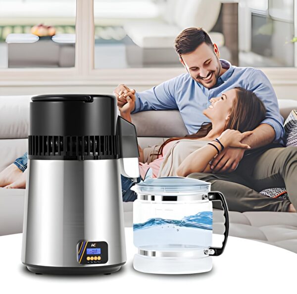 UŻYWANY Destylator wody Hanchen 1 L/h 750 W stal nierdzewna dzbanek szklany - obrazek 5